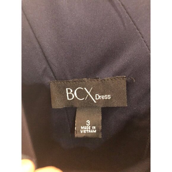 NWT BCX Dress blue floral foiled dress party prom y2k 90s retro mini coquette - Picture 7 of 9